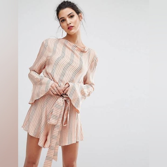 BEC + BRIDGE Pixie Dance Long Sleeve Bell Sleeve Playsuit - Picture 6 of 16